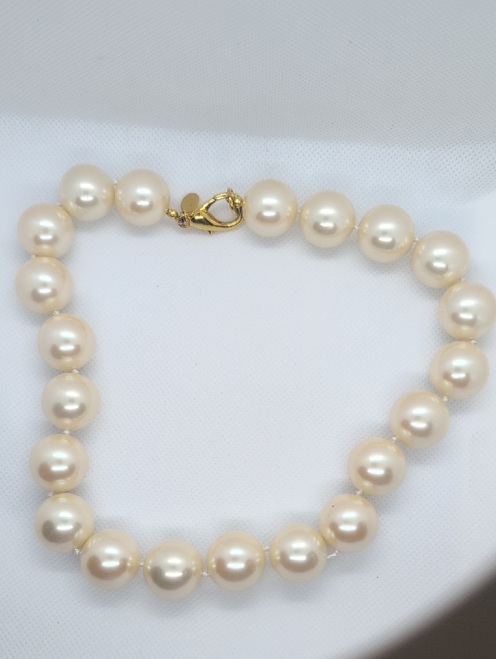 Ellen KIAM  Classic Cream FAUX KNOTTED Pearl Necklace - Elegant Women Jewelry